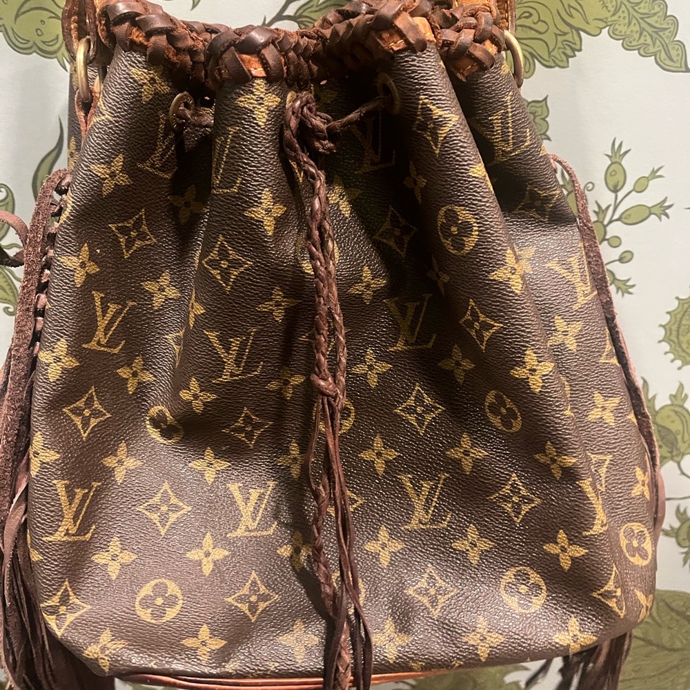 Louis Vuitton Brown Monogram Shoulder Bag NFR attire